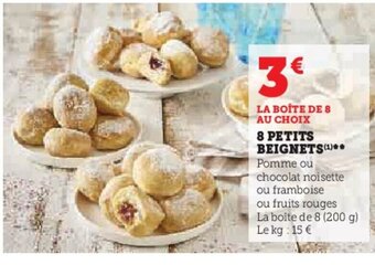 U Express 8 PETITS BEIGNETS (¹)** offre