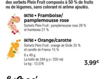 Framboise/pamplemousse rose
