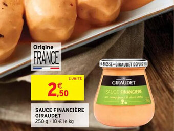 Intermarché SAUCE FINANCIÈRE GIRAUDET offre