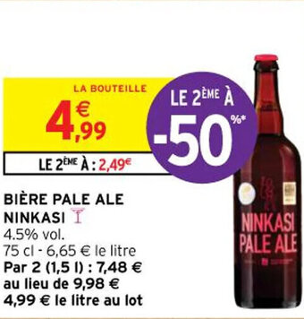 Intermarché BIÈRE PALE ALE NINKASI I offre