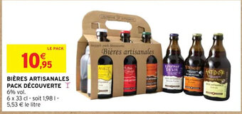 Intermarché BIÈRES ARTISANALES PACK DÉCOUVERTE offre