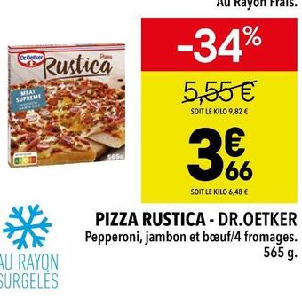 Supeco Dr.oetker pizza rustica offre