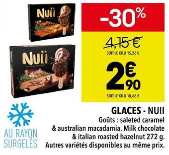 Supeco Nuii glaces offre