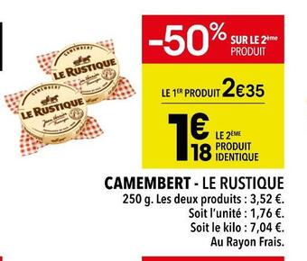 Supeco Le rustique camembert offre