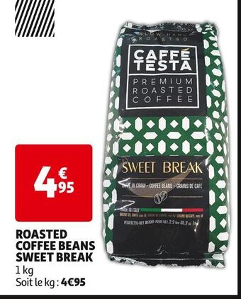 Caffé testa roasted coffee beans sweet break