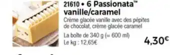 Thiriet 6 Passionata vanille/caramel offre