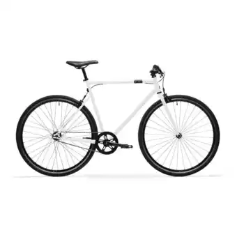 Decathlon Velo ville single speed 500 blanc offre