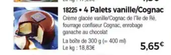 Thiriet 4 Palets Vanille/cognac offre