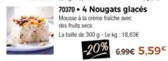 Thiriet 4 Nougats Glacés offre