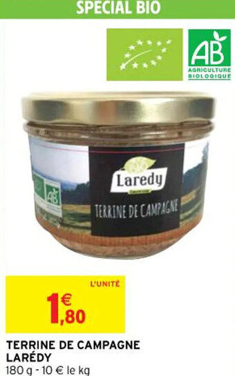 Intermarché TERRINE DE CAMPAGNE LARÉDY offre