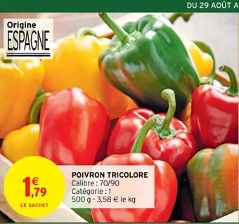 Intermarché POIVRON TRICOLORE offre