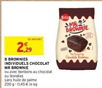 8 BROWNIES INDIVIDUELS CHOCOLAT MR BROWNIE