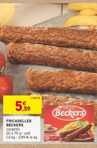 Intermarché FRICADELLES BECKERS offre