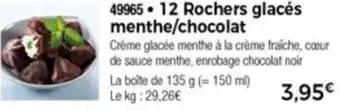 12 Rochers Glacés Menthe/Chocolat