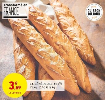 Intermarché LA GÉNÉREUSE X5 offre