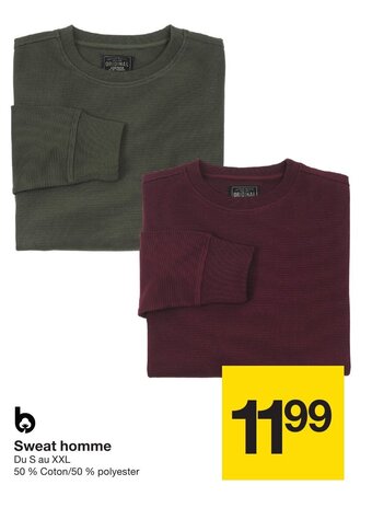 Zeeman Sweat homme offre