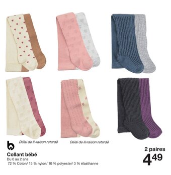 Zeeman Collant bébé offre