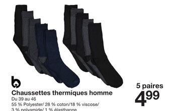 Zeeman Chaussettes thermiques homme offre