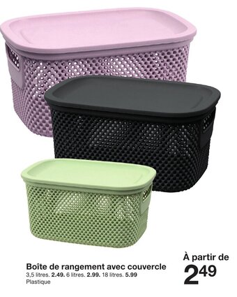 Zeeman Boîte de rangement avec couvercle offre