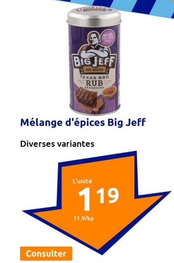 Action Mélange d'épices Big Jeff offre