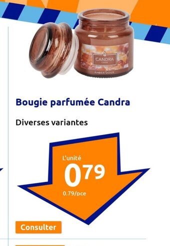 Action Bougie parfumée Candra offre