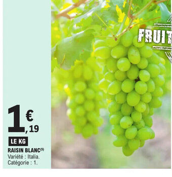 E.Leclerc Express RAISIN BLANC offre