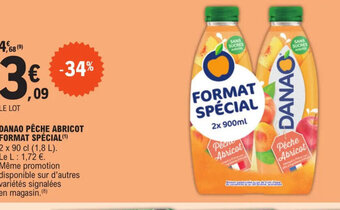 E.Leclerc Express DANAO PÊCHE ABRICOT FORMAT SPÉCIAL offre