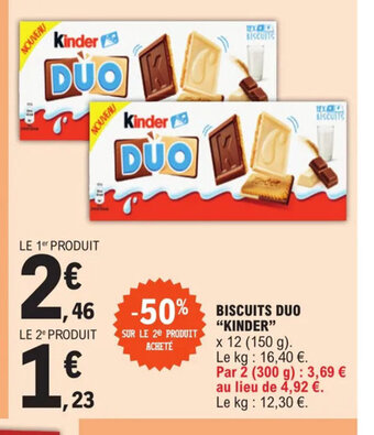 E.Leclerc Express BISCUITS DUO KINDER offre