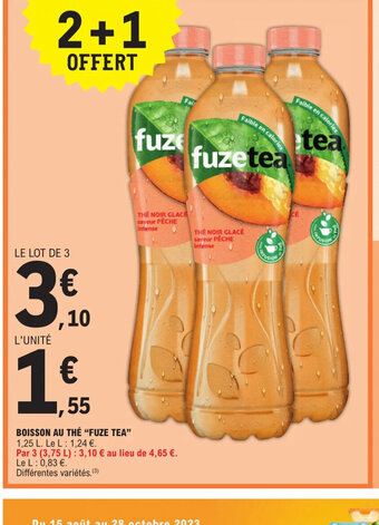 E.Leclerc Express BOISSON AU THÉ FUZE TEA offre