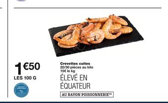 Monoprix Crevettes cuites offre
