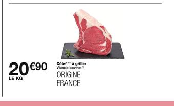 Monoprix Côte à griller offre