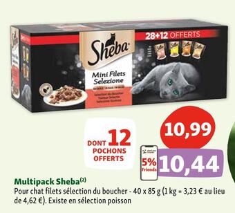Maxi Zoo Sheba multipack offre