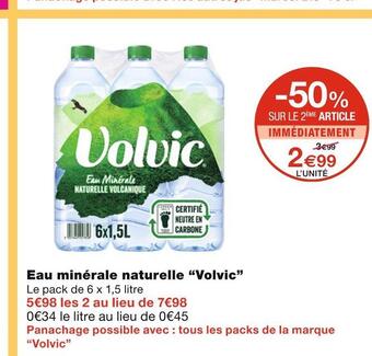 Volvic eau minérale naturelle