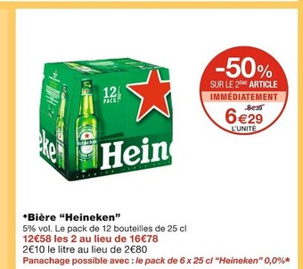 Monoprix Heineken bière offre