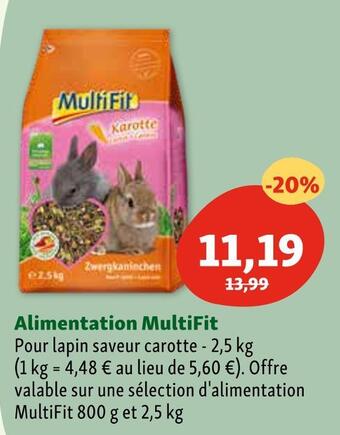 Maxi Zoo Multifit alimentation offre