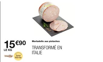 Monoprix Mortadelle aux pistaches offre