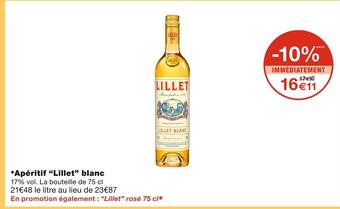 Monoprix Lillet ◆apéritif blanc offre
