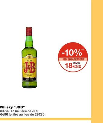 Monoprix J&b whisky offre