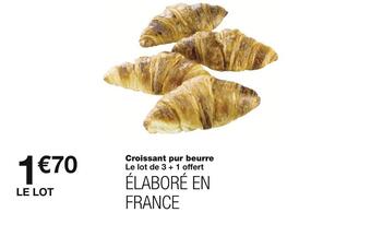 Monoprix Croissant pur beurre offre