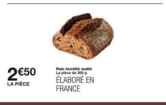 Monoprix Pain torréfié malté offre