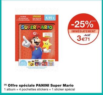 Monoprix Panini offre spéciale super mario offre