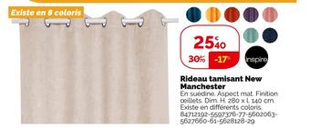 Weldom Inspire rideau tamisant new manchester offre