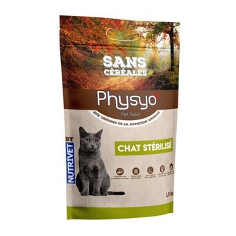 Auchan Croquettes pour chat stérilisé sans céréales physyo offre