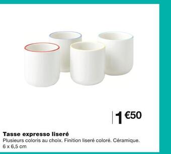 Tasse expresso liseré