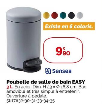 Weldom Sensea poubelle de salle de bain easy offre