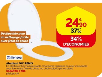 Weldom Sensea abattant wc remix offre