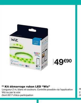 Monoprix Wiz kit démarrage ruban led offre