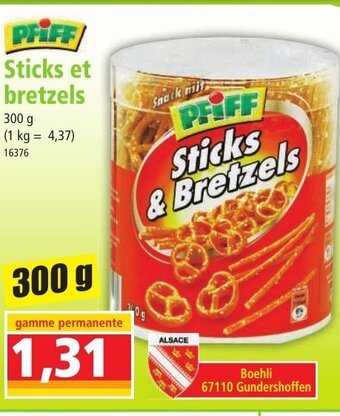 Norma PFIFF Sticks et bretzels offre