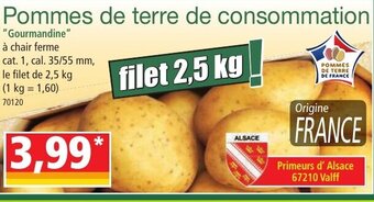 Norma Pommes de terre de consommation offre