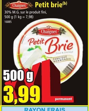 Norma Petit Brie offre